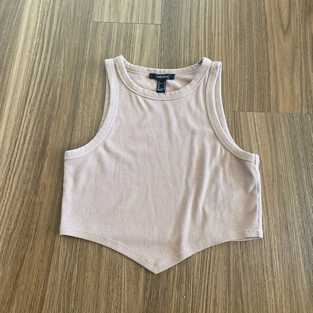 Forever 21 Tan Crop Top